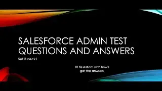 Salesforce Admin test questions and answers study buddy