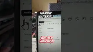 bizstackpro add header #digitalmarketing #website #funnels #FunnelBuilding #bizstackpro #shorts