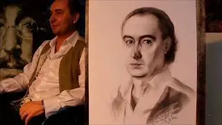 Портрет Сергея Кобзева (Коба). Графика. Художник Дмитрий Лукин.