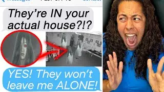 I Was Haunted By GHOSTS on Halloween!! *CAUGHT ON CAMERA!!* (Scary Text Message Story Reaction)