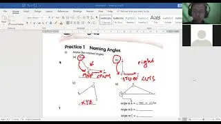 Naming and Measuring angles (1) - Feedback from Week 1 Meeting 1