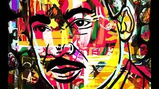 ציור אינטואיטיבי מרטין לותר קינג - Intuitive drawing Martin Luther King