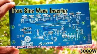 How to make a sine wave inverter circuit 3000w | 12v to 220v | jlcpcb
