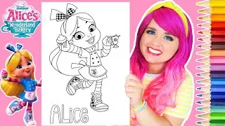 Coloring Alice's Wonderland Bakery Coloring Page | Prismacolor Colored Pencils