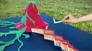 Volcano Eruption  | Volcano with matches |Fireking