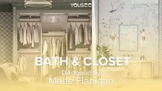 3D Interior Animation | Primary Bath& Closet Designed by Marie Flanigan | YouSee 3D Rendering Studio
