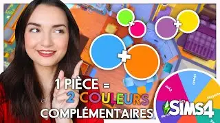 Challenge : 1 pièce = 2 couleurs complémentaires 🎨 | Sims 4