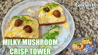 Genshin Goodies: Milky Mushroom Crisp Tower from Genshin Impact | ALEX MAKES