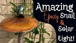 Epoxy Snail & Mushroom Solar Light - With #letsresin
