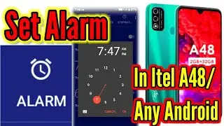 How to set Alarm on Android Itel A48। Bengali।
