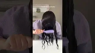 CURLY HAIR WASH DAY ROUTINE💕#cocoandeve #curlyhair #hairstyle #curls #haircare #satisfying
