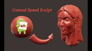 Speed sculpt marathon head 7 day 7. Gerl head. Nomad Sculpt 3d.