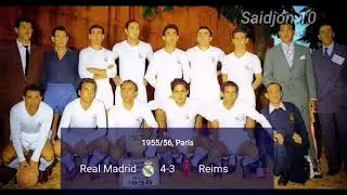 UEFA Champions League  winners 1956-2021