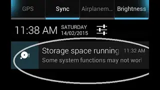 How to fix system storage running out of space error in android?