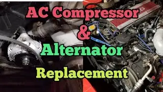 Nissan 300zx Z31 alternator and ac compressor replacment