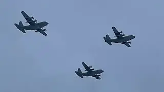 C130 Hercules Christmas Flight over Ljungbyhed - TP84 Hercules Julkulan över Ljungbyhed