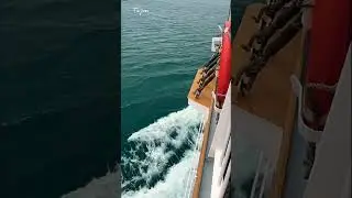 Ship to Kujukushima, 99 islands, Sasebo, Japan.