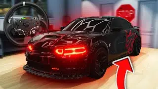 Going on Road Trip to Buy a NEW Dodge Charger Hellcat - Realistic BeamNG Drive with Steering Wheel