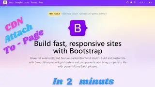How to use Bootstrap CDN latest version in Html and Css 