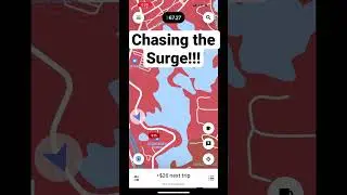 Chasing Uber Surge #uber #rideshare #lyft #ubereats #uberdriver #doordash #boston