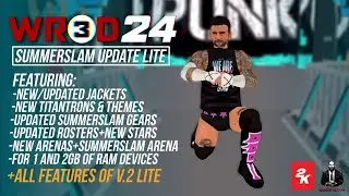 WR3D 2K24 Lite: SummerSlam Update, Alternate Attires, New Superstars & SummerSlam Cleveland Arena!