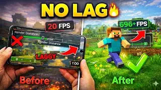 💥Minecraft Low End Device Lag Fix 🔥 696+ FPS Boost (100% Working) | How To Fix Lag In MCPE, Lag Fix.
