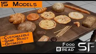 UE5 Photorealistic and OPTIMIZE Bread Pack Asset