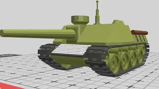 Tutorial membuat  Tank Su 100 | Draw Bricks