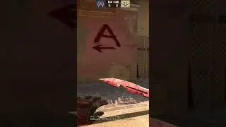 How to Smoke Mid Window on Mirage #shorts #csgo