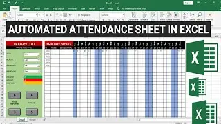 Fully Automated Attendance Sheet in Excel | PROFESSIONAL ATTENDANCE SHEET in EXCEL