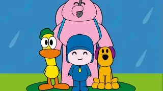 Pocoyo y Amigos Dia de Lluvia Juego de Colorear