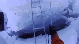 Khumbu Icefall Ladder Crossing [Montana State University/Everest Education Expedition]