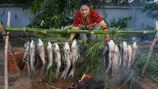 '' Smoked fish '' Smoked fishes processing with country style - Cooking with Sreypov