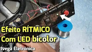 LED monitor RÍTMICO para sua caixa de som, com led bicolor