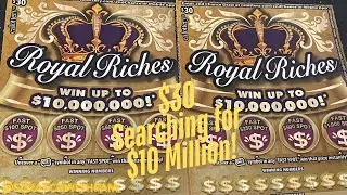 $10,000,000 💥Royal Riches #lottery #calotteryscratchers #like #subscribe #scratchofftickets #fun