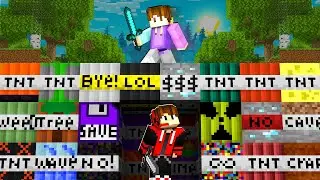 Doing ULTIMATE TNT Battle in Minecraft !!!