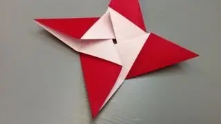 Daily Origami: 180 - Two Colored Pinwheel