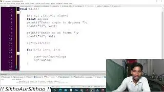 Sum of n term in sign series | C Programming | 37