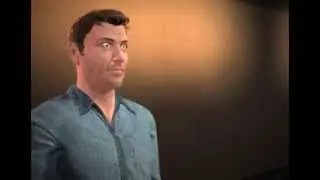 Mixamo Fuse character with facial animation, captured with FacePlus within Unity3D.