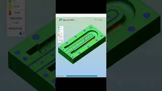 SprutCAM Milling 3D Basic Toolpath #sprutcam #mill #cadcamcnc #cadcamsolutions