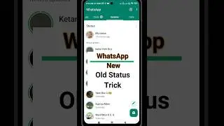 Apply Old WhatsApp Vertical Status Setting trick #whatsappstatus