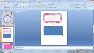 How to make labels on MS Power Point Presentation