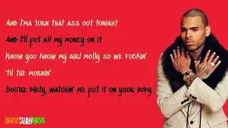 Chris Brown - Countdown [LYRIC VIDEO]