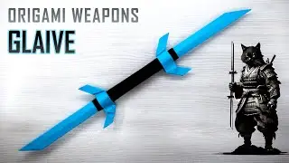 Make a TWO-SIDED Paper GLAIVE - Fun Origami Weapon