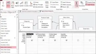 Access 2013 Creating a Totals Query