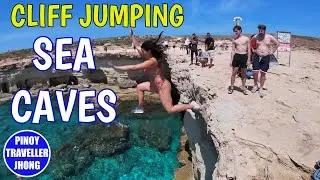 CYPRUS SEA CAVES || CAPE GRECO || part 25 #cliffjumping #cyprus
