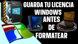 Licencia Windows guardala antes de Formatear