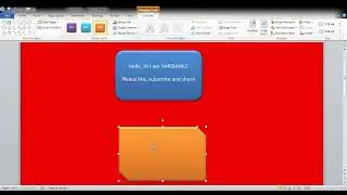 How to do a page layout and in a shape add text Microsoft Word