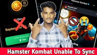Hamster Kombat Unable to sync account Request error 🚫| Hamster Kombat Login Problem Fix Update