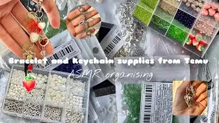 Huge Temu haul 🧸🛍️! (Jewellery making supplies🪡🧵) | ASMR organising ✨🌷
